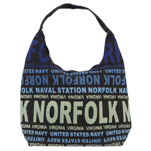 TBNV02 Tote Bag / Big City - Black w/ Blue NORFOLK