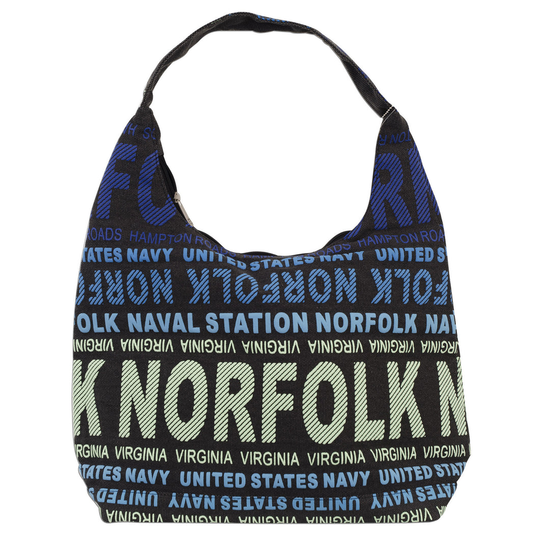 TBNV02 Tote Bag / Big City - Black w/ Blue NORFOLK