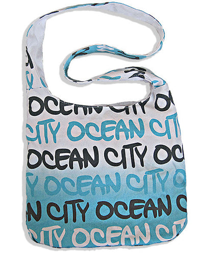 Robin Ruth Sling Tote Bag - FADE BLUE - Ocean City 