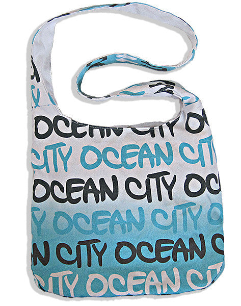 Robin Ruth Sling Tote Bag - FADE BLUE - Ocean City 
