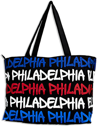 Robin Ruth Tote Bag - MED Philadelphia Black/Patriotic 