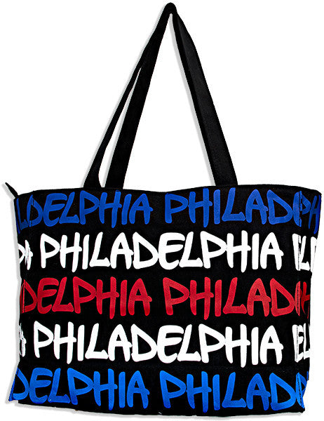 Robin Ruth Tote Bag - MED Philadelphia Black/Patriotic 