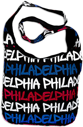 Robin Ruth Sling Bag -Black/Patriotic Philadelphia 