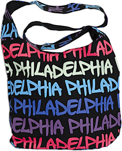 Robin Ruth Sling Bag -Black/Blue/Purple Philadelphia 