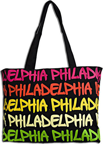 Robin Ruth Tote Bag - MED Philadelphia Black/Rain