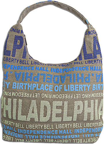 Robin Ruth Tote Bag - Big City - Philadelphia Tan/Blue 