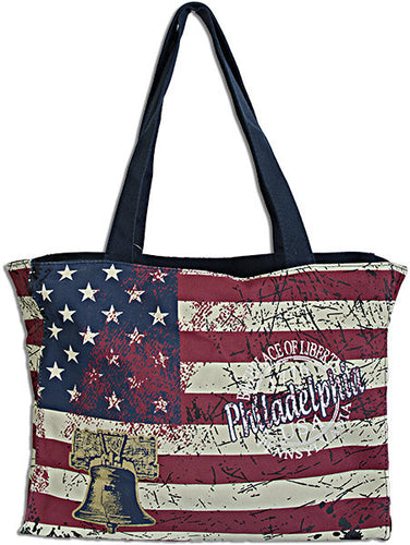 Robin Ruth Tote Bag - MEDIUM- USA Flag Philadelphia