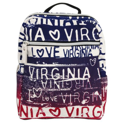 TBVA10 Robin Ruth Tote Zip Canvas - Virginia is for Lovers