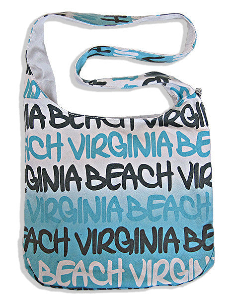 Robin Ruth Sling Tote Bag - FADE BLUE - Virginia Beach 