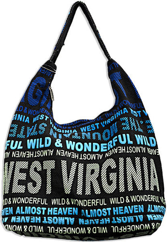 Robin Ruth Tote Bag - Big City - Black/Blue West Virginia 