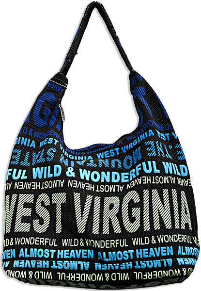 Robin Ruth Tote Bag - Big City - Black/Blue West Virginia 