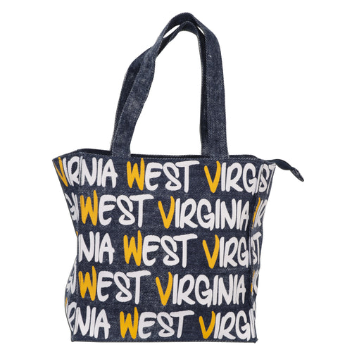 TBWV05 Robin Ruth Tote Bag - West Virginia BLUE DENIM