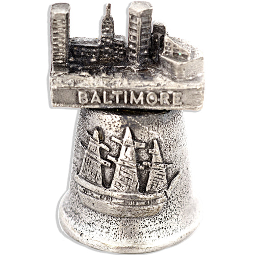 Thimble Pewter Baltimore Skyline