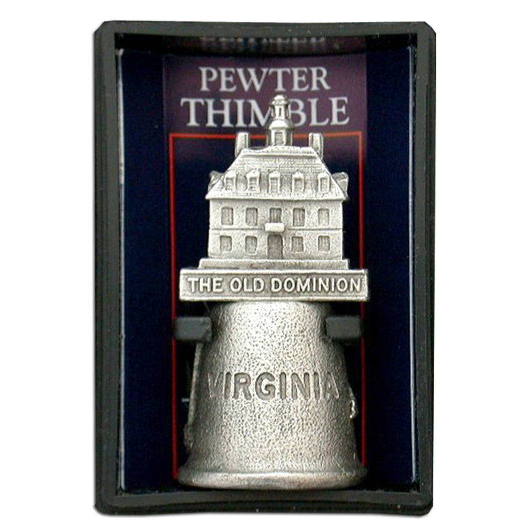Thimble Pewter Virginia Old Dominion