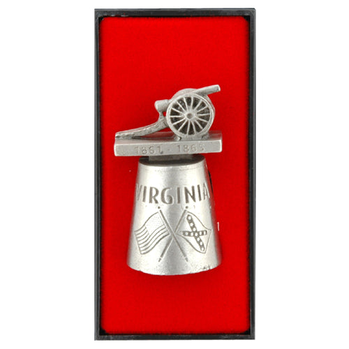 Thimble Pewter Virginia Civil War Cannon