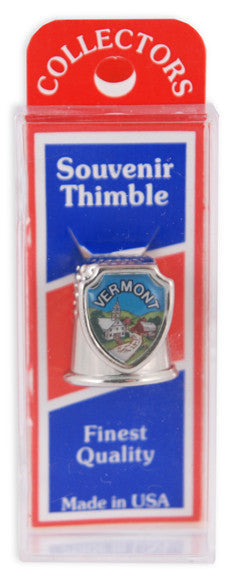 Thimble - Metal - Vermont Town Scene
