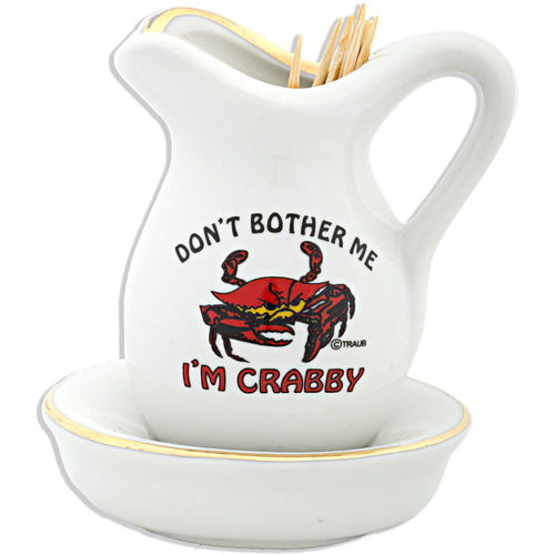 Toothpick Holder Pitcher I'm Crabby