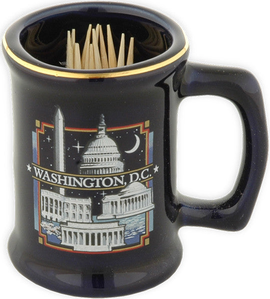 Toothpick Holder Cobalt Washington DC at Night