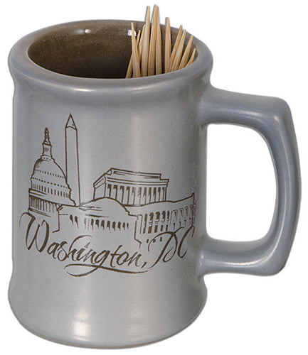 Toothpick Holder Metallic Washington DC
