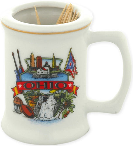 Toothpick Holder Shot Mug Ohio Montage
