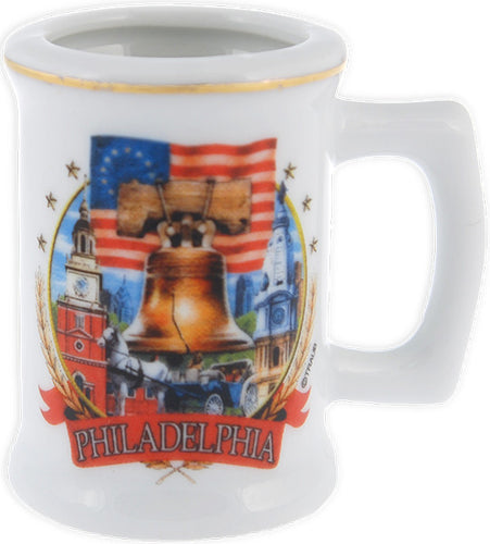 Toothpick Holder Mini Mug Philadelphia Bell Banner