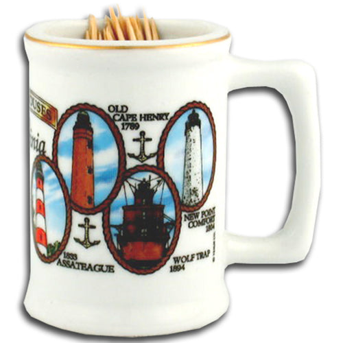 Toothpick Holder Virginia Lighthouses