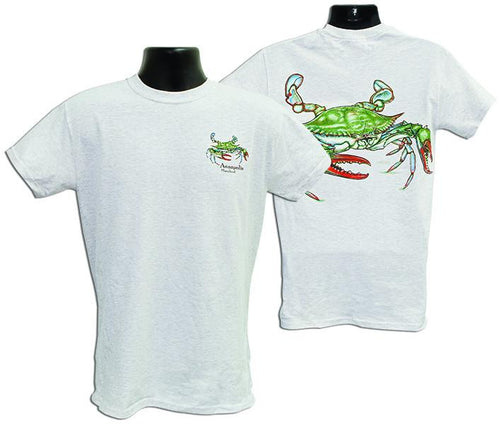TSAM01A3 T-Shirt Blue Crab 2-Sided Annapolis ASH