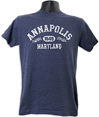 T-Shirt Annapolis 1649 Distress DENIM HEATHER