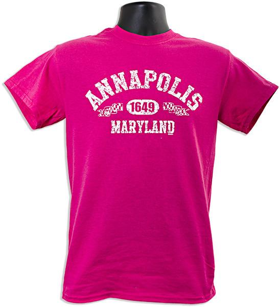 TSAM05H T-Shirt Annapolis 1649 Distress HELICONIA