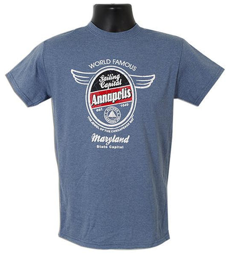 TSAM08I T-Shirt - Annapolis Aero Oval INDIGO