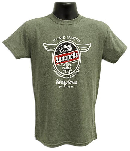 TSAM08M T-Shirt - Annapolis Aero Oval MILITARY