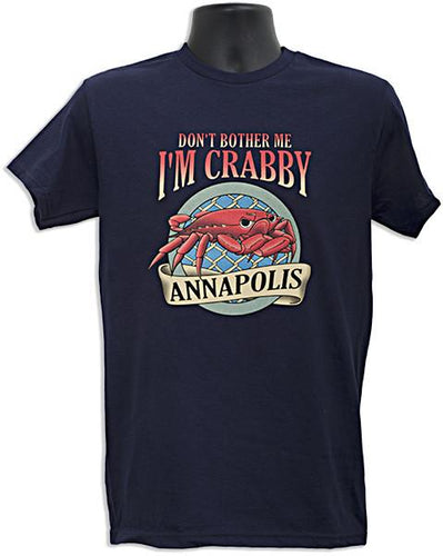 TSAM14N3 T-Shirt I'm Crabby Annapolis NAVY