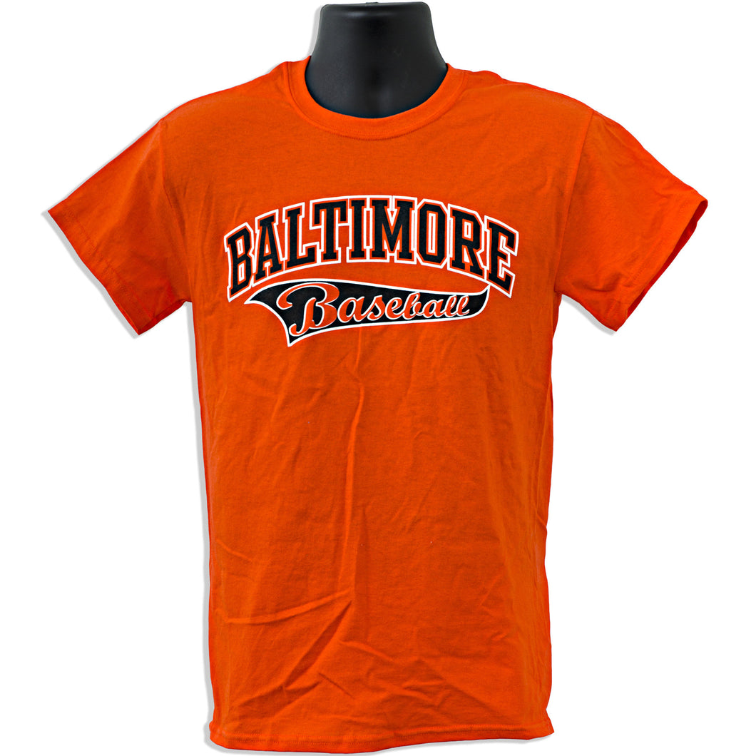 TSBM01G Adult T - Baltimore Baseball ORANGE