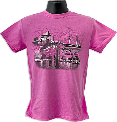 TSBM04A T-Shirt Baltimore Scroll Scene AZALEA