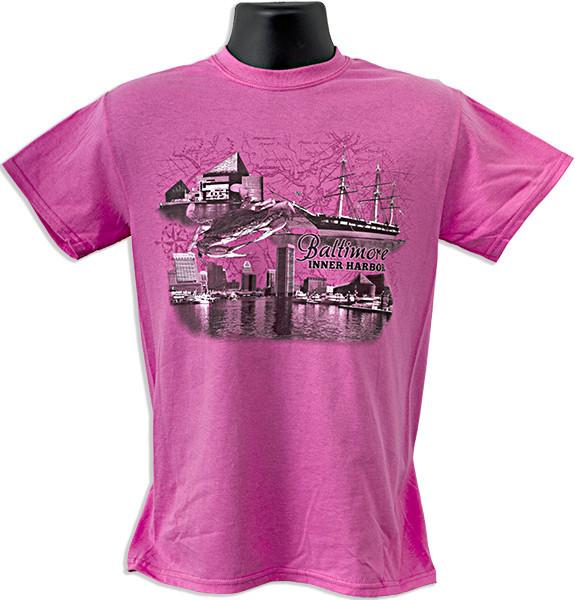 TSBM04A T-Shirt Baltimore Scroll Scene AZALEA