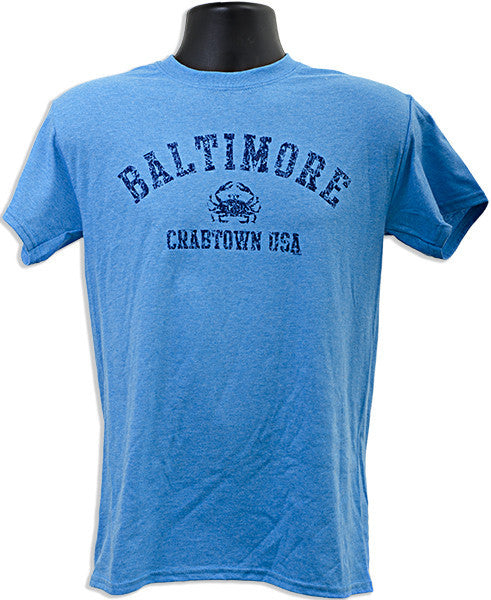 T-Shirt Baltimore Crabtown Distressed SAPPHIRE HEATHER