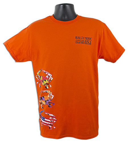 T-Shirt Baltimore Crab Stack ORANGE