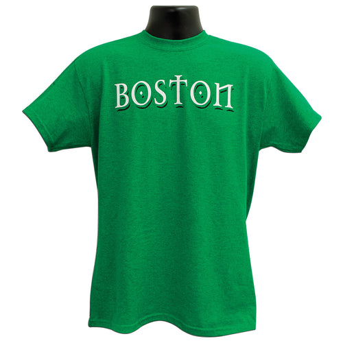T-Shirt BOSTON Celtic Font ANTIQUE IRISH