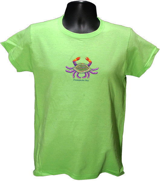 T-Shirt Caviar Crab Chesapeake Bay LIME
