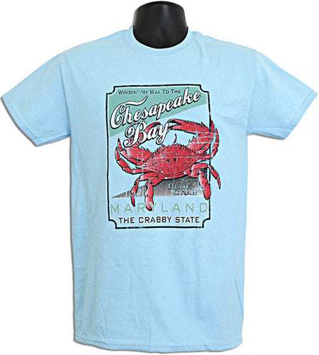 T-Shirt Chesapeake Bay Vintage Sign SKY