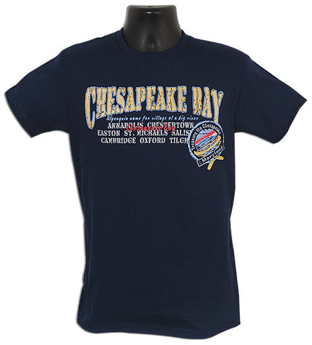 T-Shirt Chesapeake Bay Cities NAVY