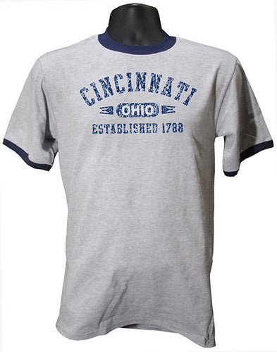T-Shirt Distressed Cincinnati 1788 Sport Grey