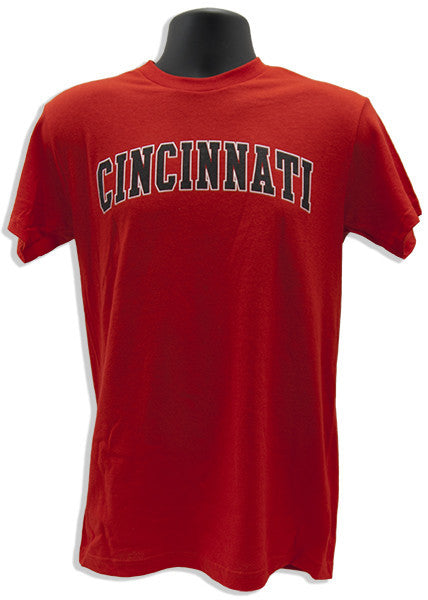 T-Shirt Cincinnati Arch Letter RED