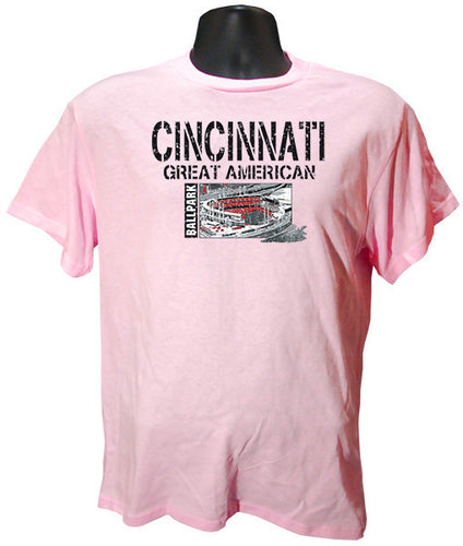 T-Shirt Cincinnati Ballpark Stencil AZALEA