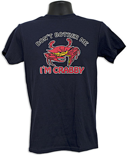 T-Shirt Don't Bother Me I'm Crabby NAVY