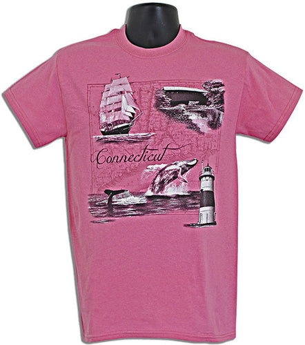 T-Shirt Connecticut Map AZALEA