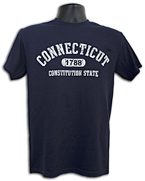 T-Shirt Connecticut Distressed NAVY