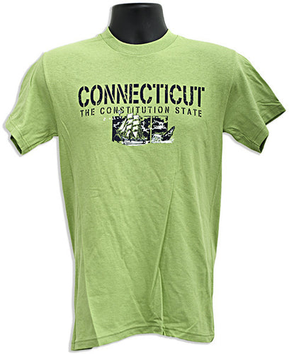 T-Shirt Connecticut Stencil KIWI