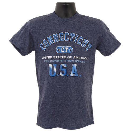 TSCT04D T-Shirt Connecticut 1-Hit DENIM HEATHER