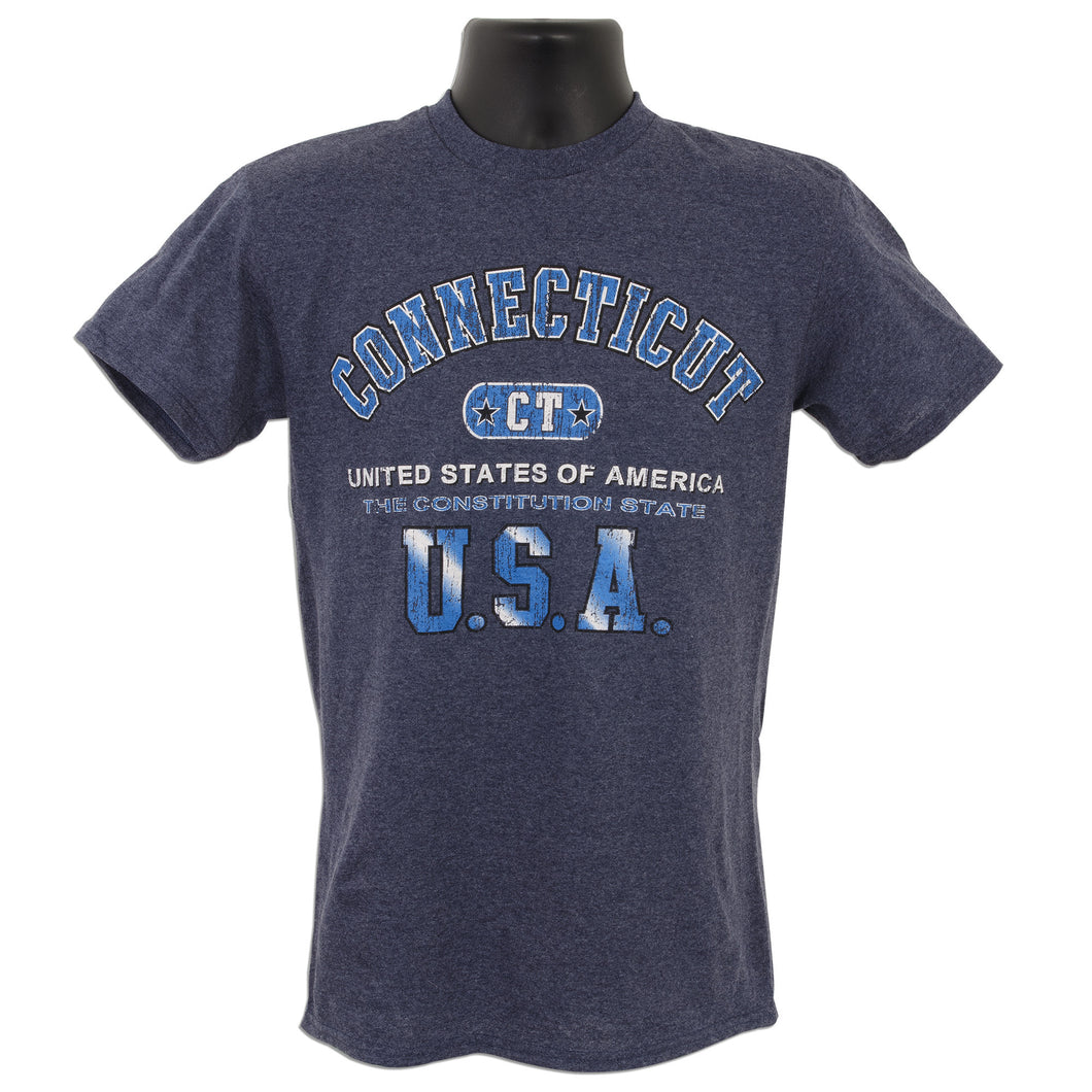 TSCT04D T-Shirt Connecticut 1-Hit DENIM HEATHER